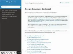 Sites similar to googlegenomics.readthedocs.io