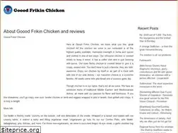Sites similar to gooodfrickinchicken.com