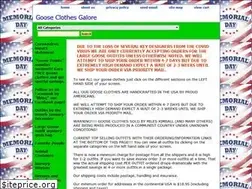 Sites similar to gooseclothesgalore.com