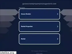 Sites similar to goosecreekpropertymanagement.com