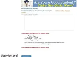 Sites similar to goparaphrase.com