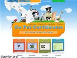 Sites similar to gopetcertificates.com