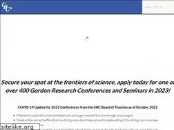Sites similar to gordonresearchconferences.org