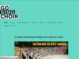 Sites similar to gosingchoir.de