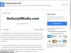 Sites similar to gosocialmedia.com