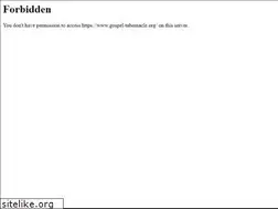 Sites similar to gospel-tabernacle.org