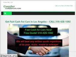 Sites similar to gosslercashforcars.com