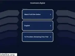 Sites similar to gostream.digital