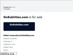 Sites similar to gosubtitles.com