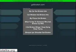 Sites similar to gotbroken.com