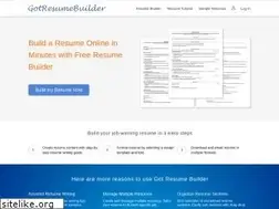 Sites similar to gotresumebuilder.com