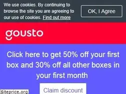 Sites similar to gousto.co.uk