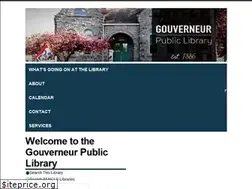 Sites similar to gouverneurlibrary.org