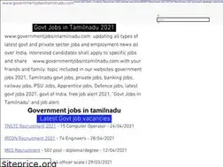 Sites similar to governmentjobsintamilnadu.com
