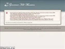 Sites similar to governorhillmansion.com