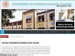 Sites similar to govtcollegephulbani.org
