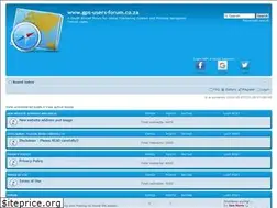 Sites similar to gps-users-forum.co.za