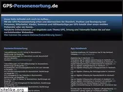 Sites similar to gpspersonenortung.de
