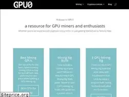 Sites similar to gpu0.com