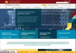 Sites similar to grad.umn.edu
