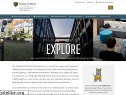 Sites similar to graduate.wfu.edu