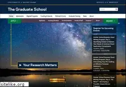 Sites similar to graduateschool.nd.edu