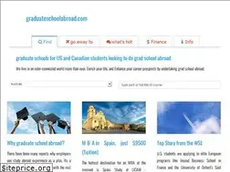Sites similar to graduateschoolabroad.com