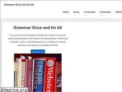 Sites similar to grammar-once-and-for-all.com