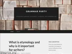Sites similar to grammarpartyblog.com