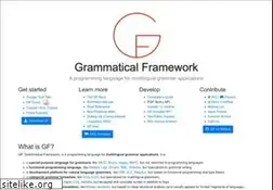 Sites similar to grammaticalframework.org