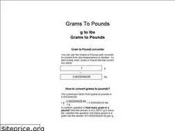 Sites similar to grams-to-pounds.appspot.com