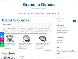 Sites similar to gramstoounces.org