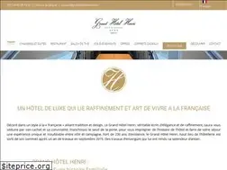 Sites similar to grandhotelhenri.com