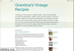Sites similar to grandmasvintagerecipes.blogspot.com
