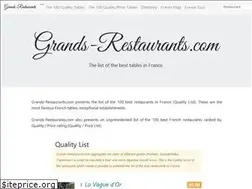 Sites similar to grands-restaurants.com