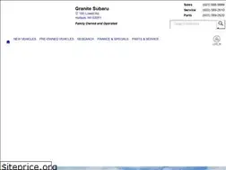Sites similar to granitesubaru.com
