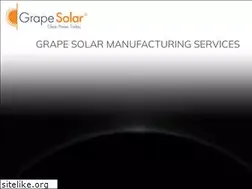 Sites similar to grapesolar.com