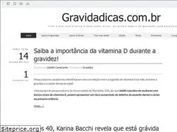 Sites similar to gravidadicas.com.br