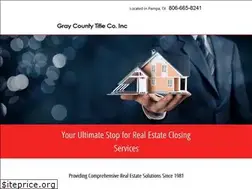 Sites similar to graycountytitle.com