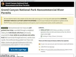 Sites similar to grcariverpermits.nps.gov