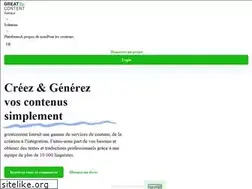 Sites similar to greatcontent.fr