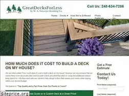 Sites similar to greatdecksforless.com