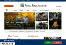 Sites similar to greatergood.berkeley.edu