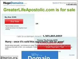 Sites similar to greaterlifeapostolic.com