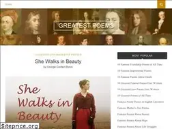 Sites similar to greatestpoems.com