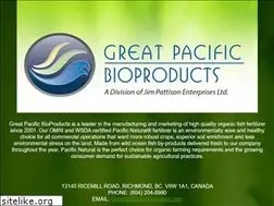 Sites similar to greatpacificbioproducts.com