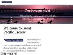 Sites similar to greatpacificescrow.com