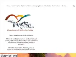 Sites similar to greattransitionstories.org