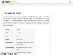 Sites similar to greatwall-film.de