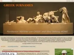 Sites similar to greeksurnames.blogspot.com